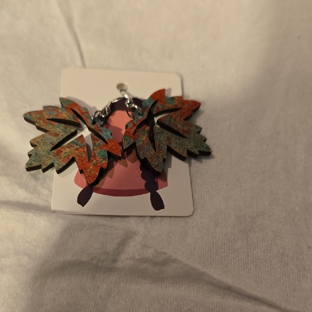 Autumn Leaf Dangle Earrings